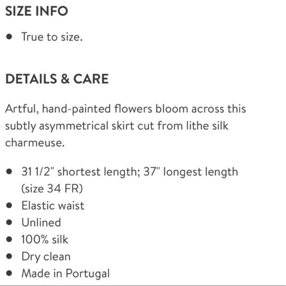 Christian Wijnants Silk Hand Painted Floral Skirt - Picture 12 of 12